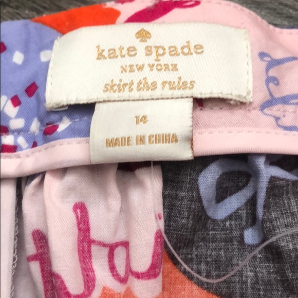 Kate Spade girls size 14 SWEET skirt w/pockets - Picture 3 of 5